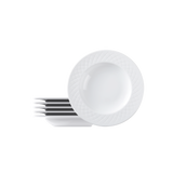 Juego de Platos Hondos de porcelana Ingrid 23 cm, 6 piezas