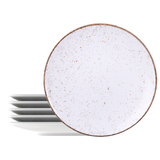 Tramontina Juego de Platos Llanos de Porcelana Rústico Marrón 28 cm 6 Piezas