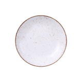 Juego de Platos Vajilla Porcelana Rústico Marrón 12 Piezas