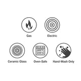 Tramontina Sartén Parrilla de Hierro Fundido Esmaltado Rojo 27 cm