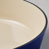 Tramontina Cazuela Baja de Hierro Fundido Esmaltado Azul Bestow 30 cm 3,8L