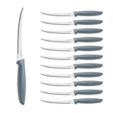 Tramontina Cuchillo para Tomates en Acero Inoxidable y Polipropileno Gris 12 unidades