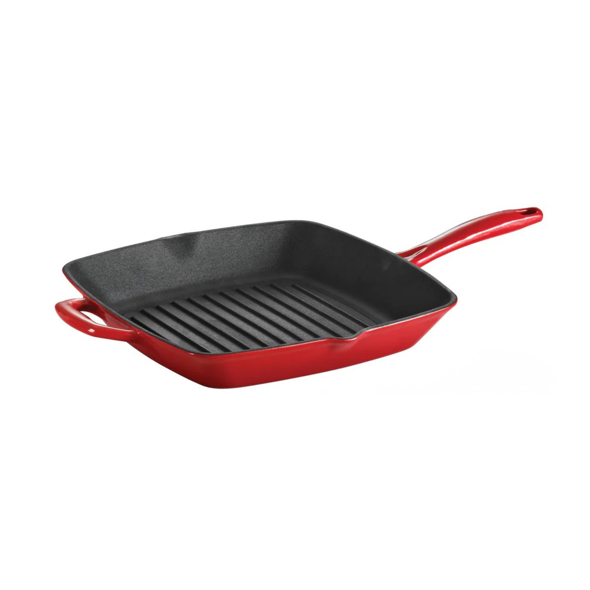 Tramontina Sartén Parrilla de Hierro Fundido Esmaltado Rojo 27 cm