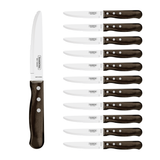Tramontina Cuchillo Jumbo para Carne Punta Redonda Polywood Castaño 12 Un