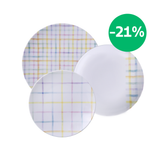 Tramontina Juego de Vajilla Porcelana Sweet Color 18 piezas