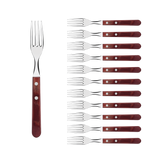 Tramontina Juego Tenedores Jumbo Polywood Rojo 12 un