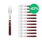 Juego de 12 Tenedores Jumbo Polywood FSC Rojo
