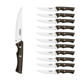 Tramontina Juego de Cuchillos Carne Jumbo Polywood Castaño 12 unidades