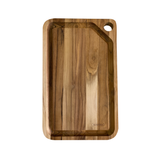 Tabla Rectangular en Madera Teca Churrasco Premium 34 x 23 cm
