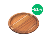 Tabla Plato Bajoplato de Madera Teca para Servicio y Presentación Provence 26 cm