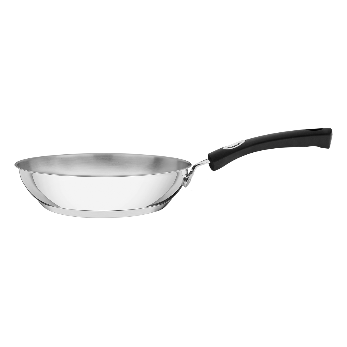 Sartén de Acero Inoxidable con Fondo Triple y Mango de Silicona Astro, 20 cm, 1,3 L