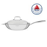 Tramontina Wok Tri-Ply Grano de Acero Inoxidable 32 cm